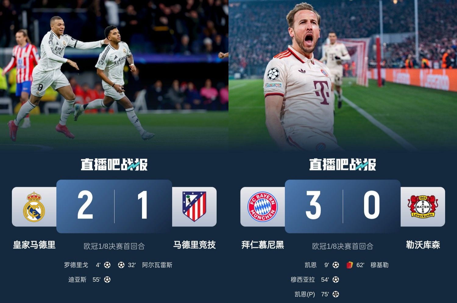 馬競藥廠罵罵咧咧！歐冠附加賽晉級(jí)的8隊(duì)僅2隊(duì)贏球：皇馬&拜仁！